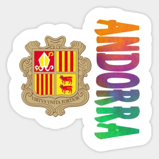 Andorra Coat of Arms Design Sticker